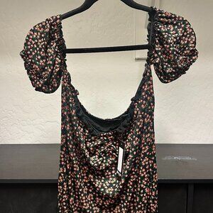 Maxi Floral Bodycon Dress